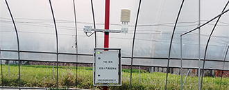 绿光农业气象站设备入驻湖南某蔬菜种植地